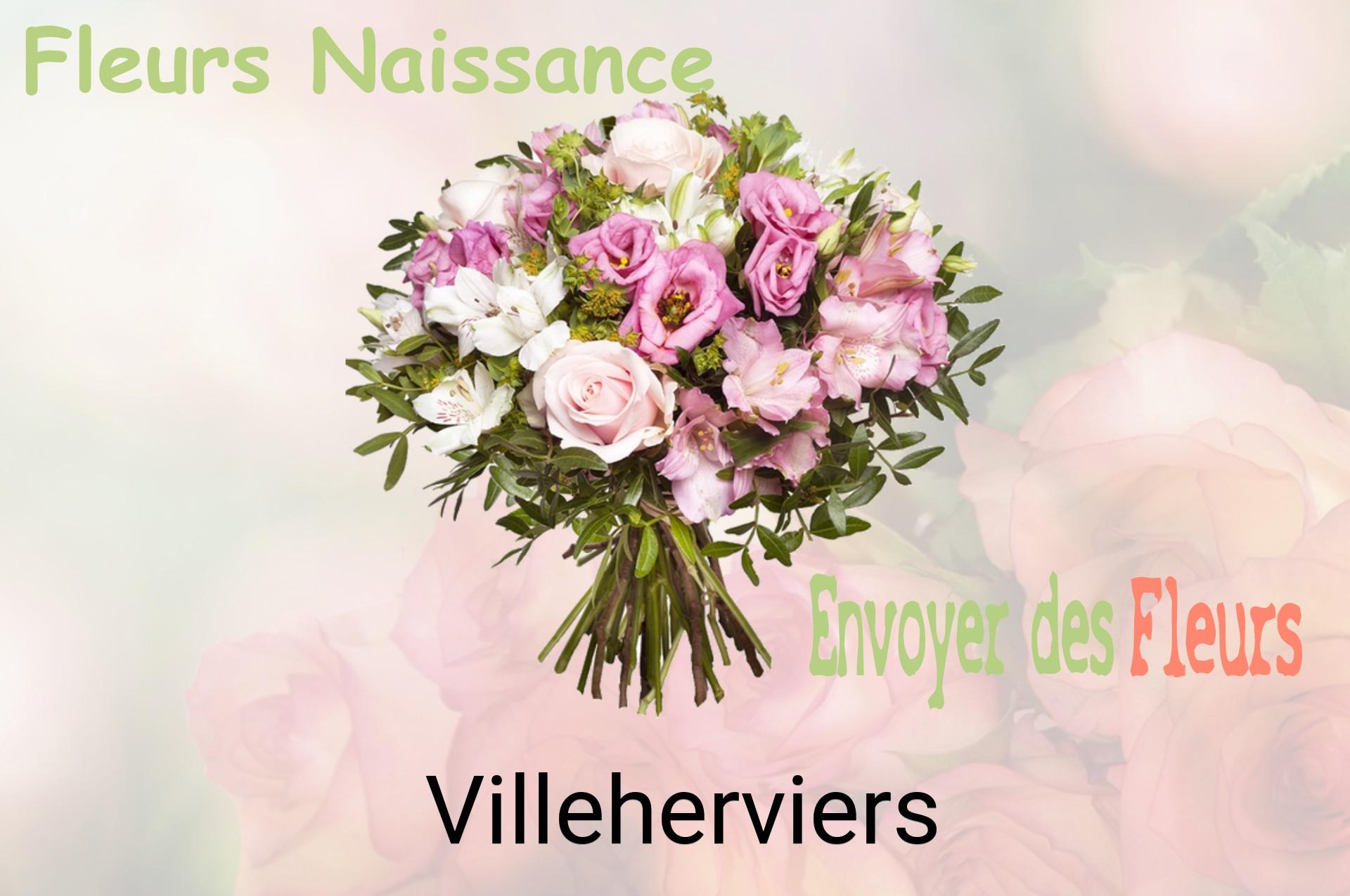 Bouquet de fleurs de naissance livré à Villeherviers